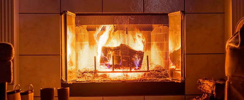 Mendota Hearth Landscape Fireplace Installation in Del Rio, Texas